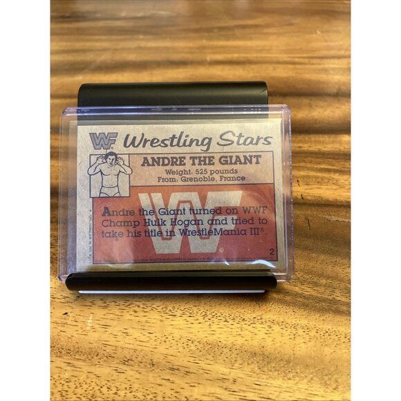 Topps 1987 Vintage WWF Trading Card Wrestling WWE #2 Andre the Giant - Picture 2 of 9